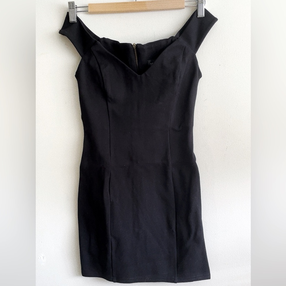 Topshop Fitted Bardot mini-dress